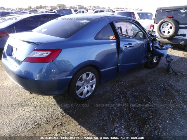 2HGFG1B65AH537247 - 2010 HONDA CIVIC LX BLUE photo 4