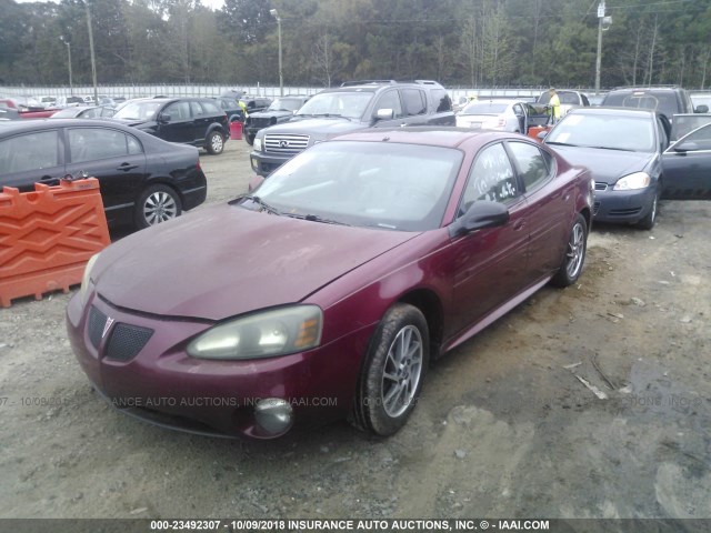 2G2WR524X41169468 - 2004 PONTIAC GRAND PRIX GTP BURGUNDY photo 2