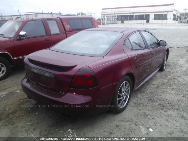 2G2WR524X41169468 - 2004 PONTIAC GRAND PRIX GTP BURGUNDY photo 4