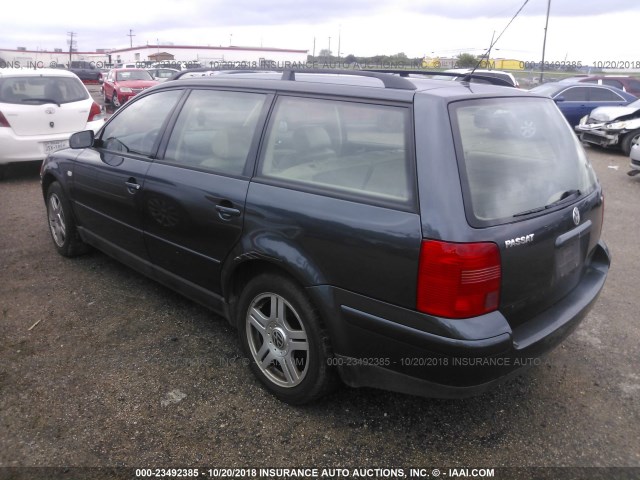 WVWVD23B8YE272233 - 2000 VOLKSWAGEN PASSAT GLX 黑色 照片 3