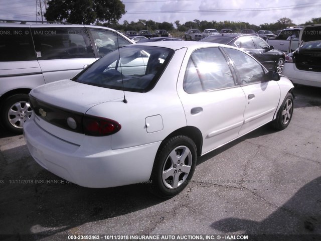 1G1JF52F347145380 - 2004 CHEVROLET CAVALIER LS WHITE photo 4