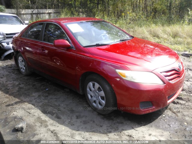 4T1BF3EK2AU534223 - 2010 TOYOTA CAMRY SE/LE/XLE RED photo 1