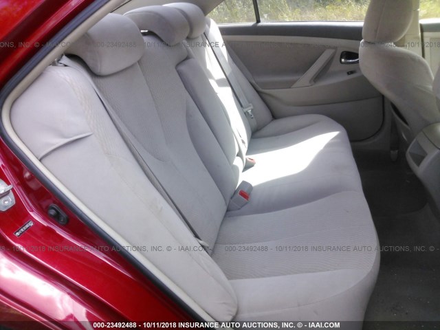 4T1BF3EK2AU534223 - 2010 TOYOTA CAMRY SE/LE/XLE RED photo 8