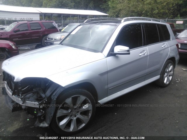 WDCGG8HB4AF452296 - 2010 MERCEDES-BENZ GLK 350 4MATIC SILVER photo 2