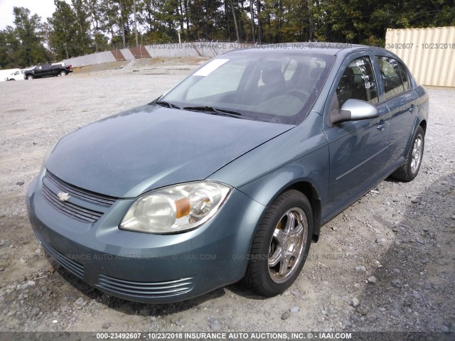 1G1AD5F53A7136679 - 2010 CHEVROLET COBALT 1LT BLUE photo 2