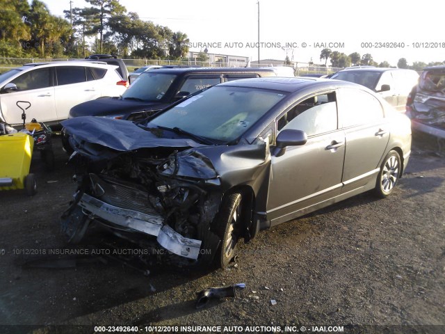 2HGFA16959H343948 - 2009 HONDA CIVIC EXL 灰色 照片 2