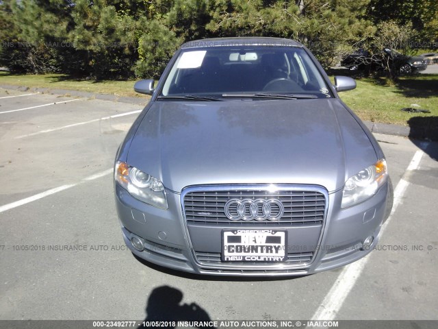 WAUDH78E67A041110 - 2007 AUDI A4 3.2 QUATTRO SILVER photo 6