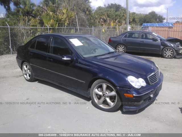 WDBRF52H56F758300 - 2006 MERCEDES-BENZ C GENERATION 2006 230 BLUE photo 1