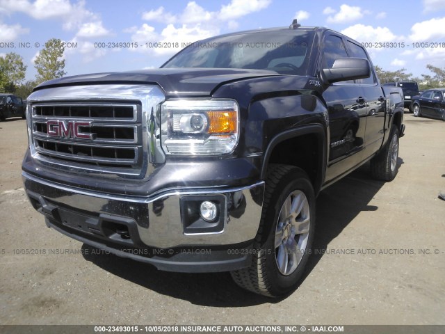 3GTU2UEC0FG358788 - 2015 GMC SIERRA K1500 SLE GRAY photo 2