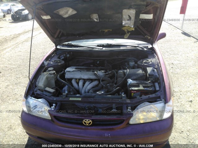 1NXBR12E8XZ249965 - 1999 TOYOTA COROLLA VE/CE/LE 勃艮第红 照片 10