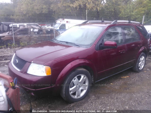 1FMZK06125GA56002 - 2005 FORD FREESTYLE LIMITED MAROON photo 2
