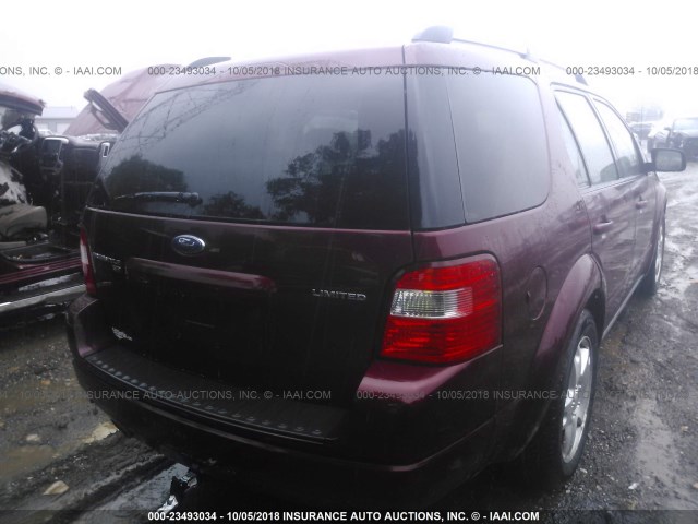 1FMZK06125GA56002 - 2005 FORD FREESTYLE LIMITED MAROON photo 4