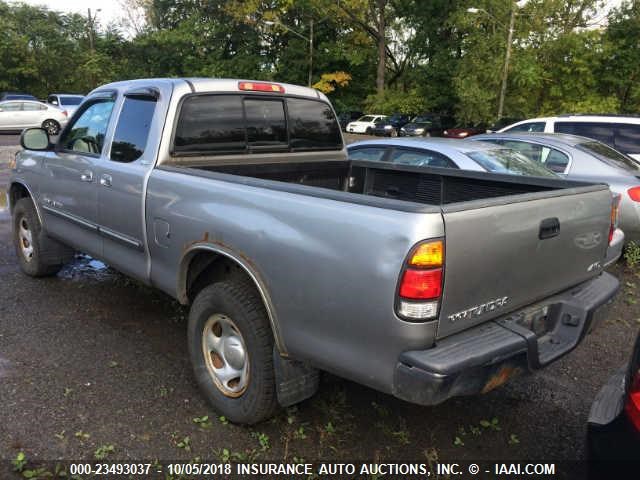 5TBBN44134S434851 - 2004 TOYOTA TUNDRA ACCESS CAB SR5 GRAY photo 3