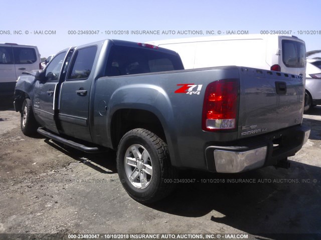 3GTP2VE32BG301537 - 2011 GMC SIERRA K1500 SLE GRAY photo 3