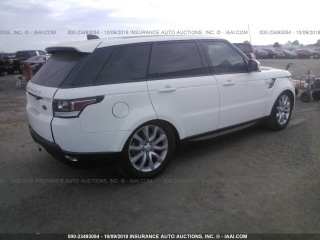 SALWR2FV1HA682786 - 2017 LAND ROVER RANGE ROVER SPORT HSE WHITE photo 4