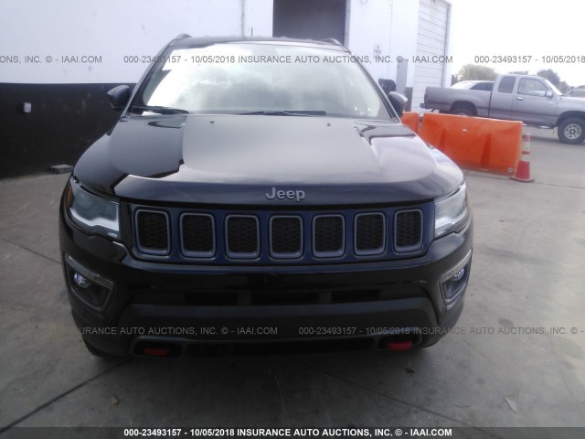 3C4NJDDB8JT128724 - 2018 JEEP COMPASS TRAILHAWK BLACK photo 6