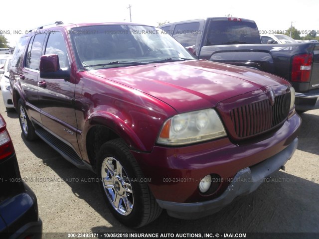 5LMEU88H44ZJ02382 - 2004 LINCOLN AVIATOR 红色 照片 1