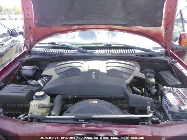 5LMEU88H44ZJ02382 - 2004 LINCOLN AVIATOR 红色 照片 10