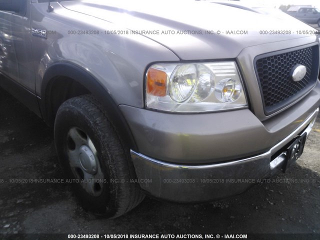 1FTVX14536NA38556 - 2006 FORD F150 TAN photo 6