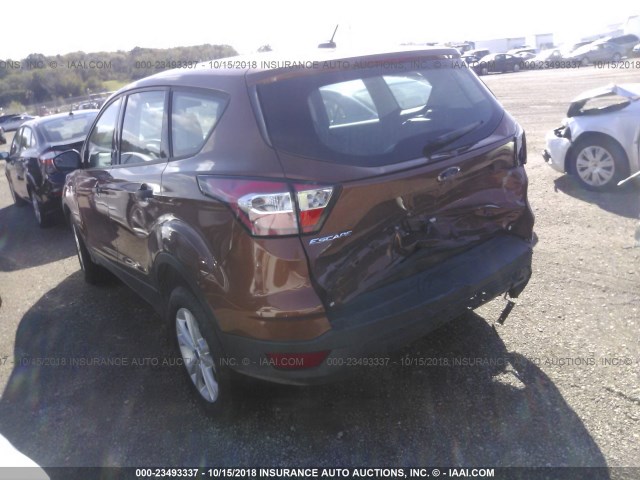 1FMCU0F76HUF03182 - 2017 FORD ESCAPE S ORANGE photo 3