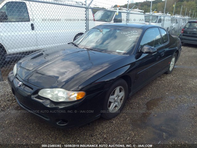 2G1WX12K549462312 - 2004 CHEVROLET MONTE CARLO SS 黑色 照片 2