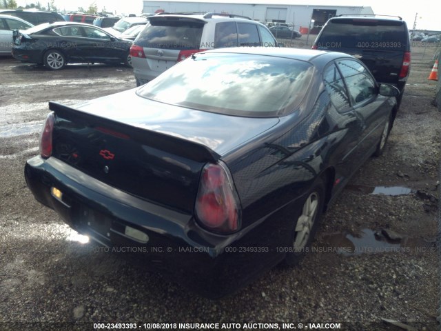 2G1WX12K549462312 - 2004 CHEVROLET MONTE CARLO SS 黑色 照片 4