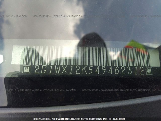 2G1WX12K549462312 - 2004 CHEVROLET MONTE CARLO SS 黑色 照片 9