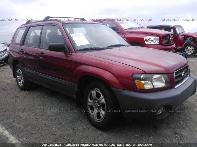 JF1SG63654H710838 - 2004 SUBARU FORESTER 2.5X RED photo 1