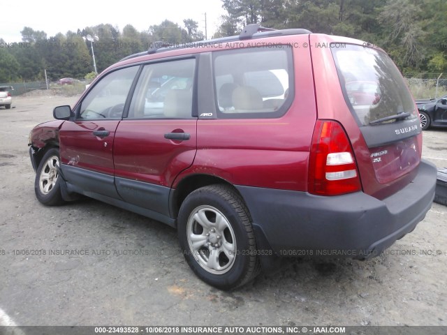 JF1SG63654H710838 - 2004 SUBARU FORESTER 2.5X RED photo 3