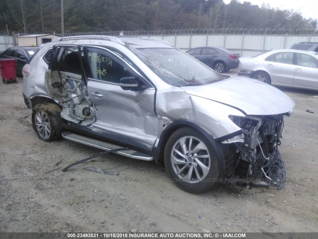 5N1AT2MV1FC775827 - 2015 NISSAN ROGUE S/SL/SV SILVER photo 1