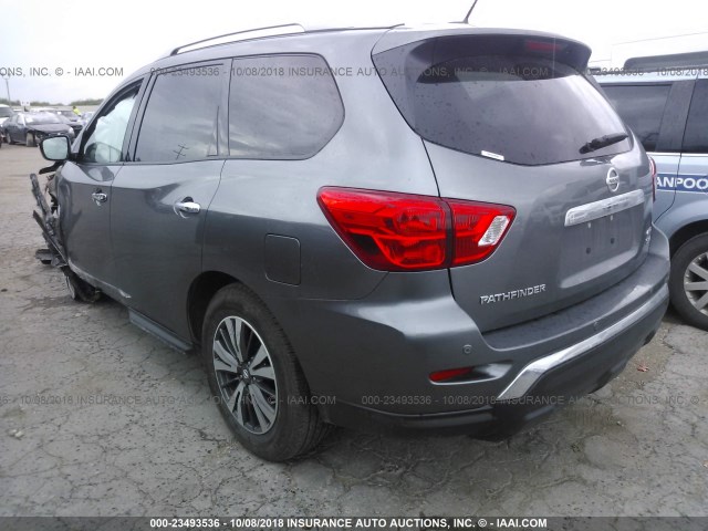5N1DR2MM9HC651696 - 2017 NISSAN PATHFINDER S/SV/SL/PLATINUM SILVER photo 3