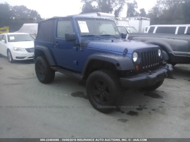 1J4AA2D19AL213300 - 2010 JEEP WRANGLER BLUE photo 1