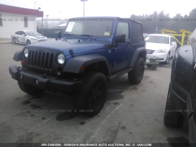 1J4AA2D19AL213300 - 2010 JEEP WRANGLER BLUE photo 2