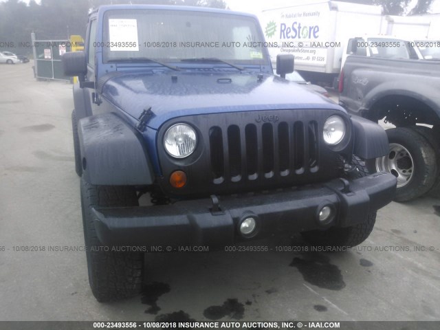 1J4AA2D19AL213300 - 2010 JEEP WRANGLER BLUE photo 6