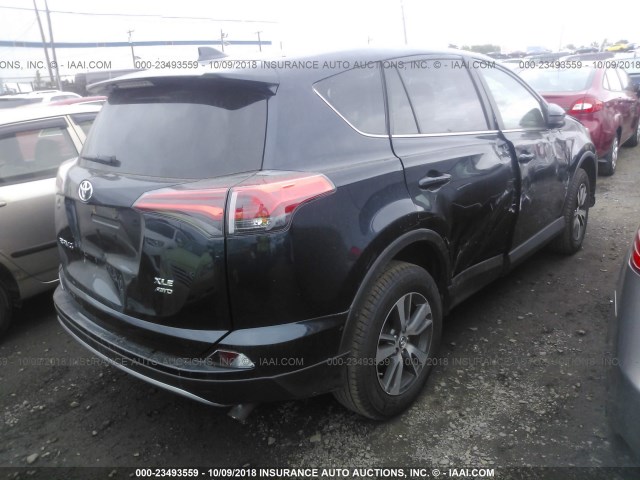 2T3RFREV2JW793538 - 2018 TOYOTA RAV4 ADVENTURE/XLE 深蓝色 照片 4