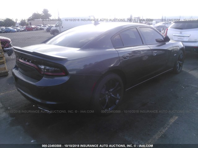 2C3CDXCT3JH193276 - 2018 DODGE CHARGER R/T GRAY photo 4