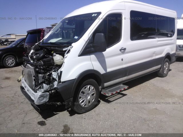 1FTYR2CM4HKA09285 - 2017 FORD TRANSIT T-250 WHITE photo 2