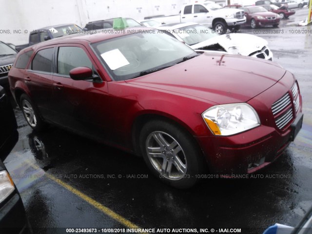 2D8GV57286H280213 - 2006 DODGE MAGNUM R/T RED photo 1