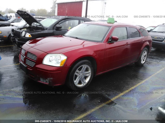 2D8GV57286H280213 - 2006 DODGE MAGNUM R/T RED photo 2