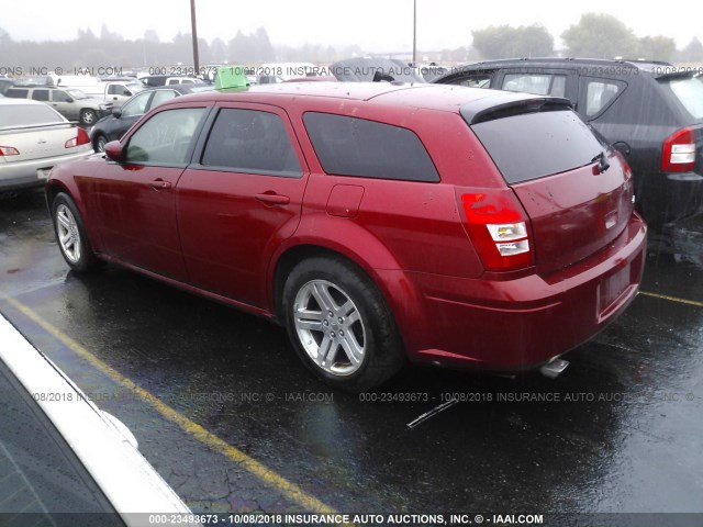 2D8GV57286H280213 - 2006 DODGE MAGNUM R/T RED photo 3