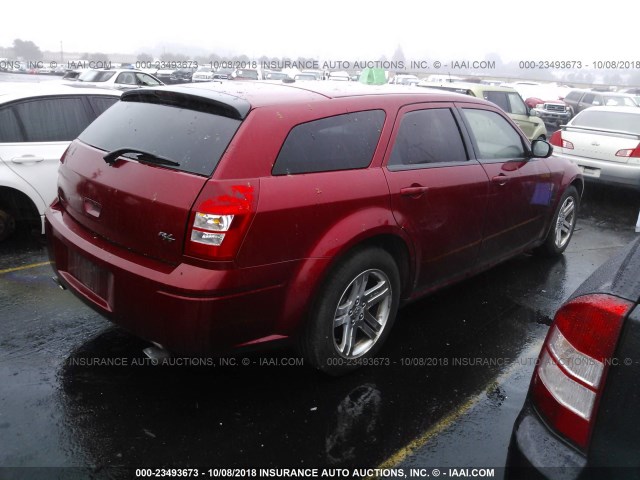 2D8GV57286H280213 - 2006 DODGE MAGNUM R/T RED photo 4