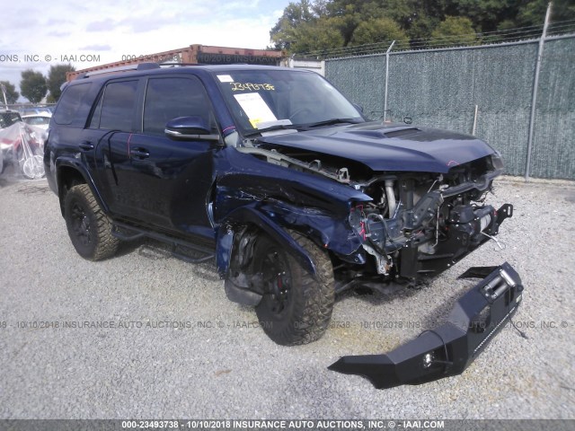 JTEBU5JR8G5395173 - 2016 TOYOTA 4RUNNER SR5 PREM/LTDL/TRAIL/TRD Navy photo 1