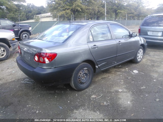 2T1BR32E28C905799 - 2008 TOYOTA COROLLA CE/LE/S GRAY photo 4