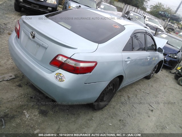 4T1BE46K67U602703 - 2007 TOYOTA CAMRY NEW GENERAT CE/LE/XLE/SE Light Blue photo 4