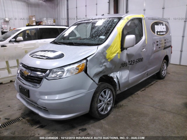 3N63M0ZNXFK714703 - 2015 CHEVROLET CITY EXPRESS LT SILVER photo 2