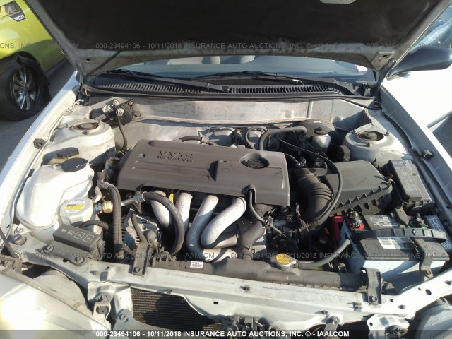 1Y1SK52892Z409434 - 2002 CHEVROLET GEO PRIZM LSI 银色 照片 10