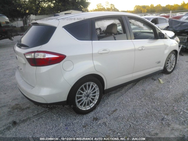 1FADP5CU5DL530273 - 2013 FORD C-MAX PREMIUM WHITE photo 4