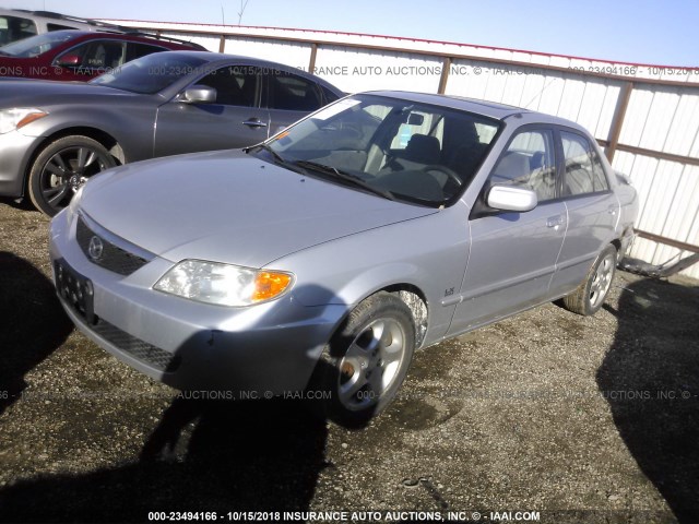 JM1BJ225410474478 - 2001 MAZDA PROTEGE LX/ES SILVER photo 2