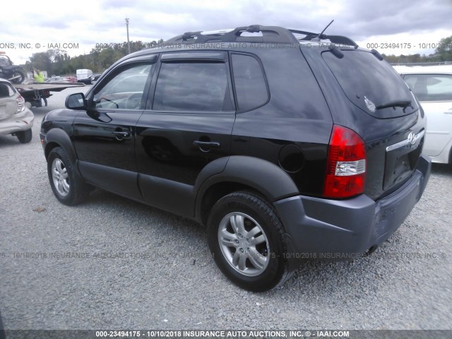 KM8JN12D36U378368 - 2006 HYUNDAI TUCSON GLS/LIMITED BLACK photo 3