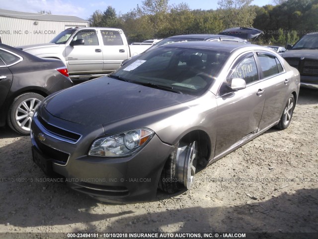 1G1ZC5E10BF373061 - 2011 CHEVROLET MALIBU 1LT BROWN photo 2